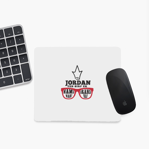 Personalized Grunge Mouse Pad Accessories with Custom Name