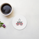 Personalized Grunge Acrylic Coaster Accessories with Custom Name
