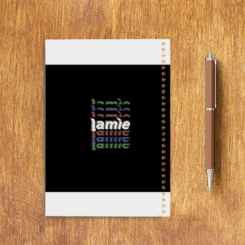 Personalized Modern Sketchbook Accessories with Custom Name