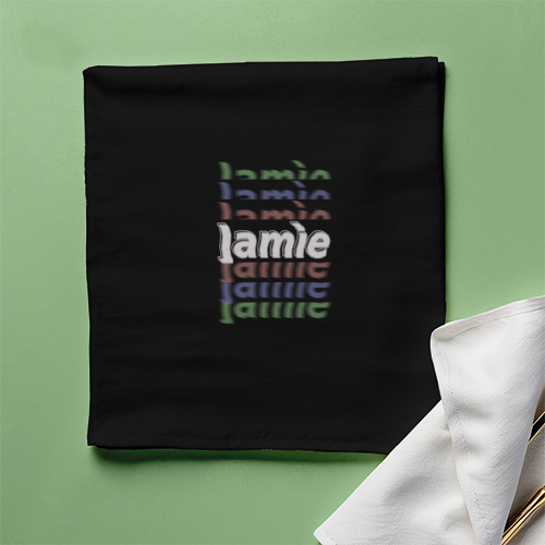 Personalized Modern Accessory with Custom Name - Cloth Napkin Accessories Accessory