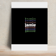 Personalized Modern Metal Posters Accessories with Custom Name