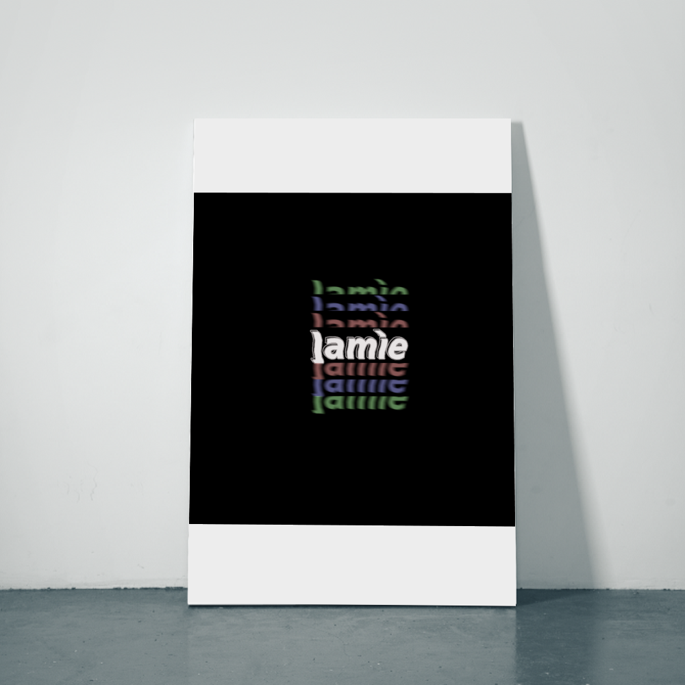Personalized Modern Metal Posters Accessories with Custom Name