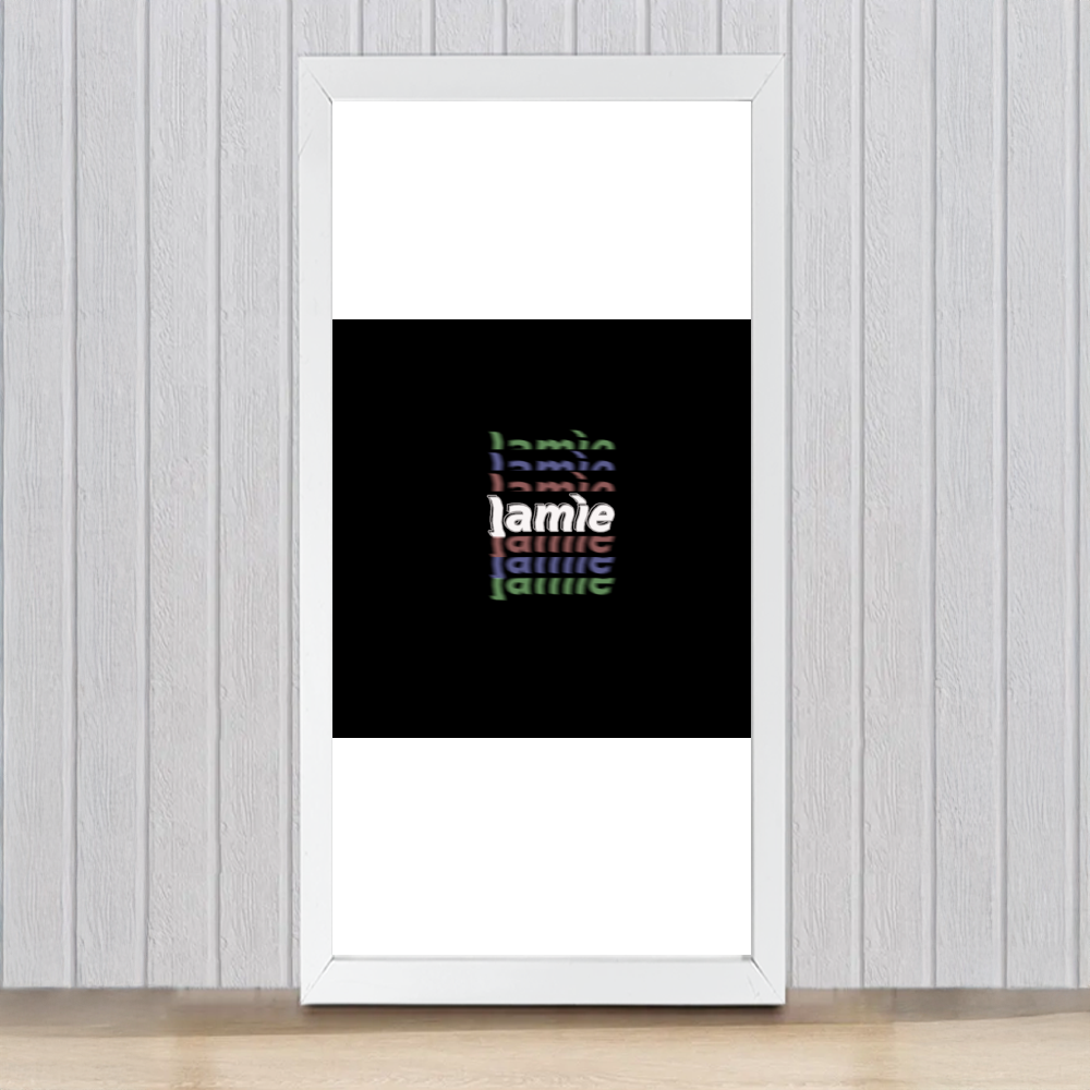 Personalized Modern Framed Poster Dtg with Custom Name