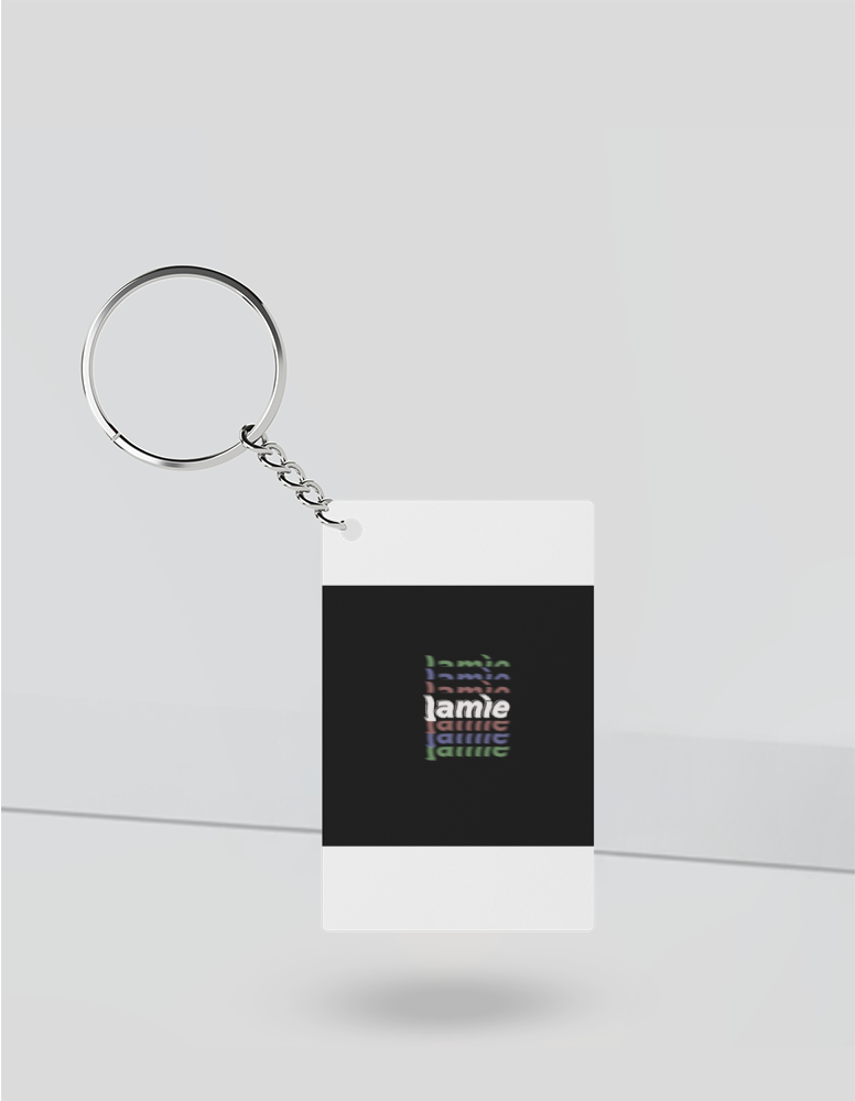 Personalized Modern Keychain Accessories with Custom Name
