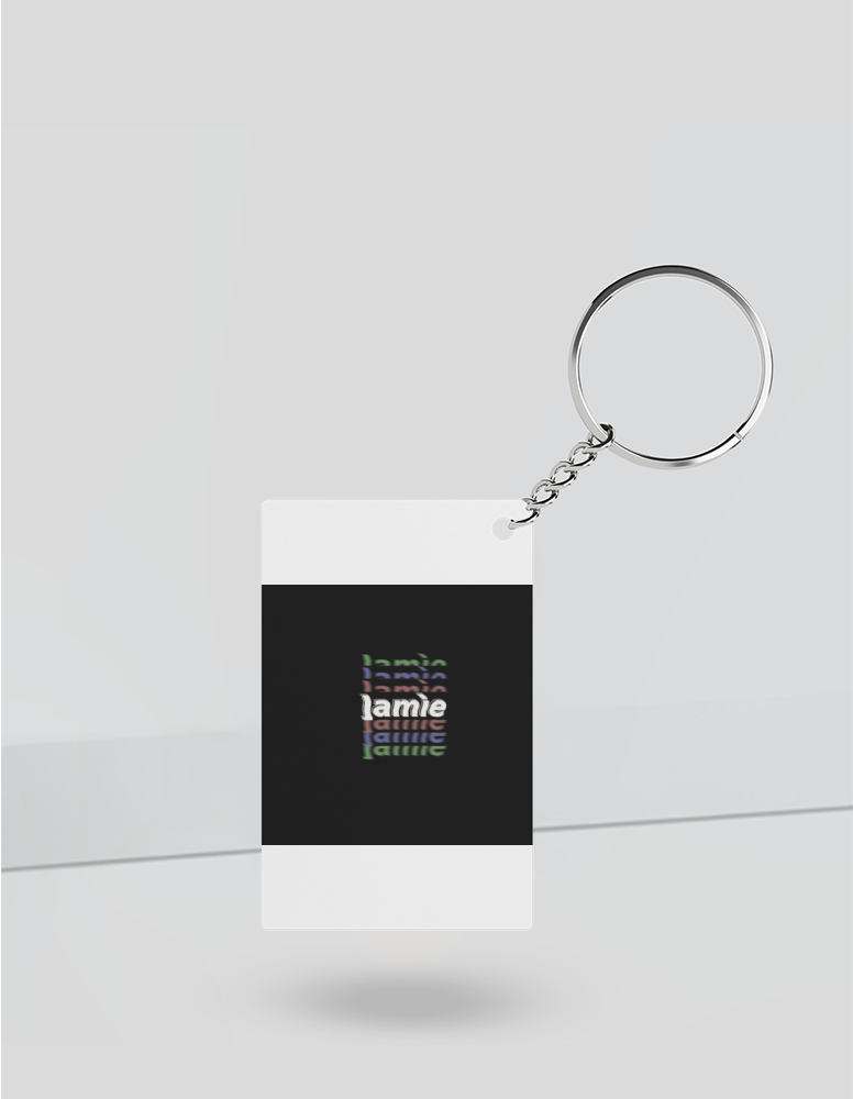 Personalized Modern Keychain Accessories with Custom Name