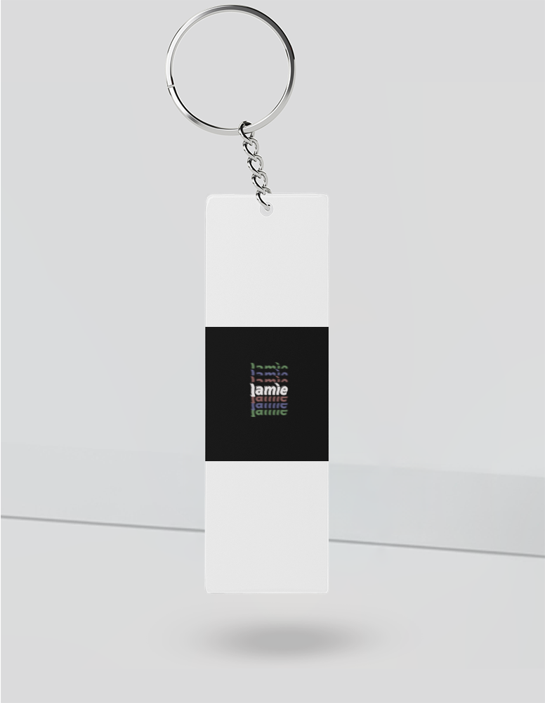Personalized Modern Keychain Accessories with Custom Name