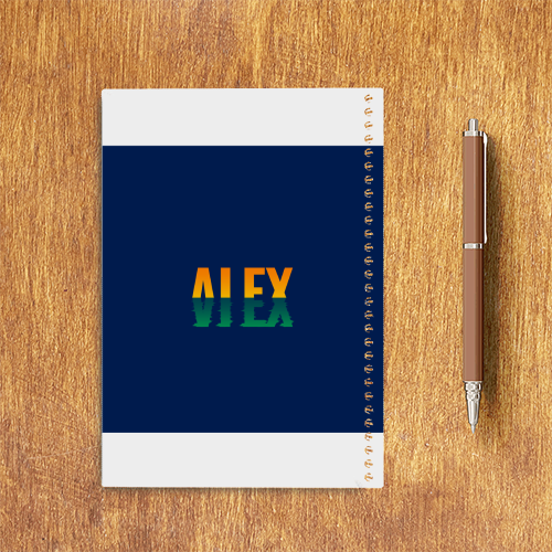 Personalized Minimalist Sketchbook Accessories with Custom Name