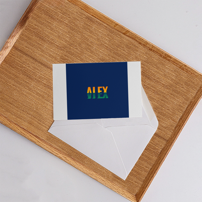 Personalized Minimalist Accessory with Custom Name - Postcards Accessories Accessory