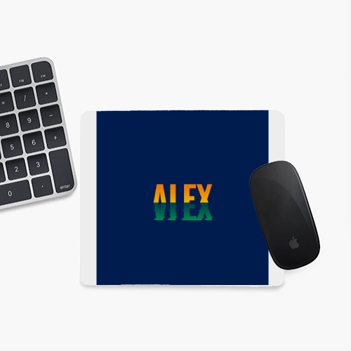 Personalized Minimalist Mouse Pad Accessories with Custom Name