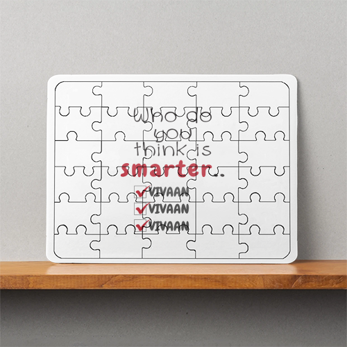 Personalized Minimalist MDF Wooden Puzzles Accessories with Custom Name - MDF Wooden Puzzles Accessories