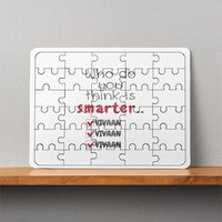 Personalized Minimalist MDF Wooden Puzzles Accessories with Custom Name - MDF Wooden Puzzles Accessories