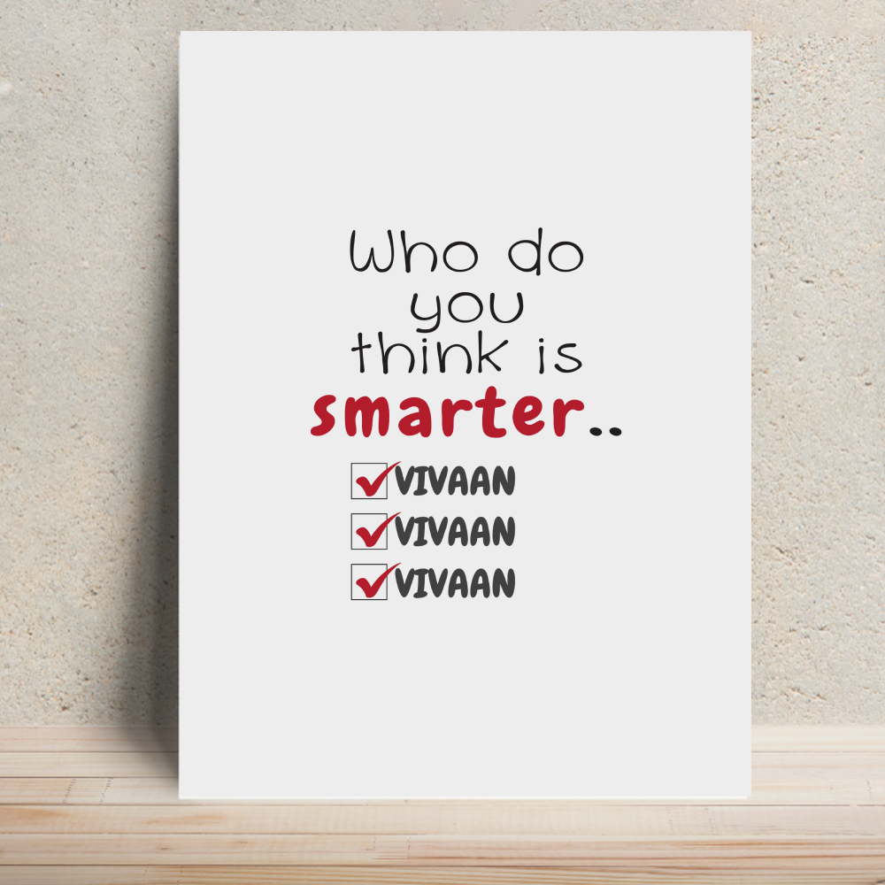 Personalized Minimalist Metal Posters Accessories with Custom Name