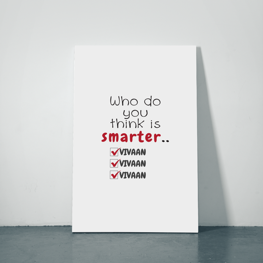 Personalized Minimalist Metal Posters Accessories with Custom Name