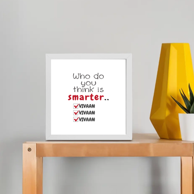 Personalized Minimalist Framed Poster Dtg with Custom Name