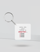 Personalized Minimalist Keychain Accessories with Custom Name