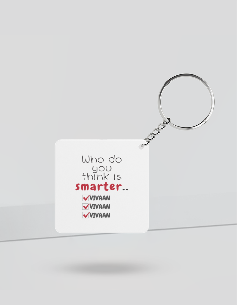 Personalized Minimalist Keychain Accessories with Custom Name