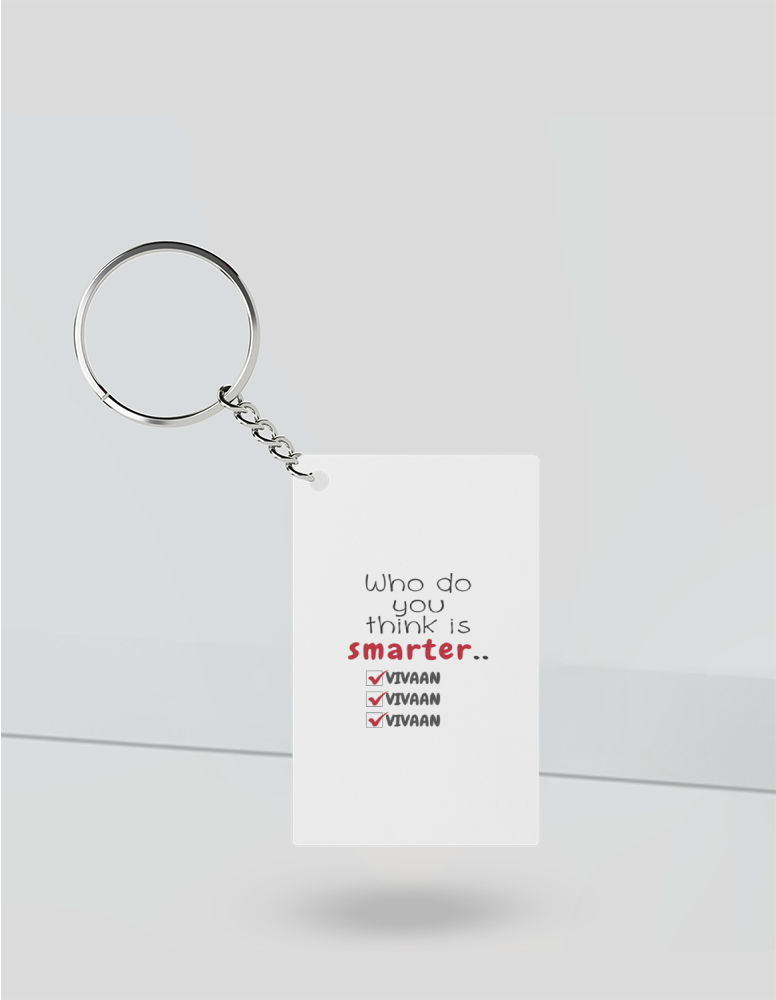 Personalized Minimalist Keychain Accessories with Custom Name