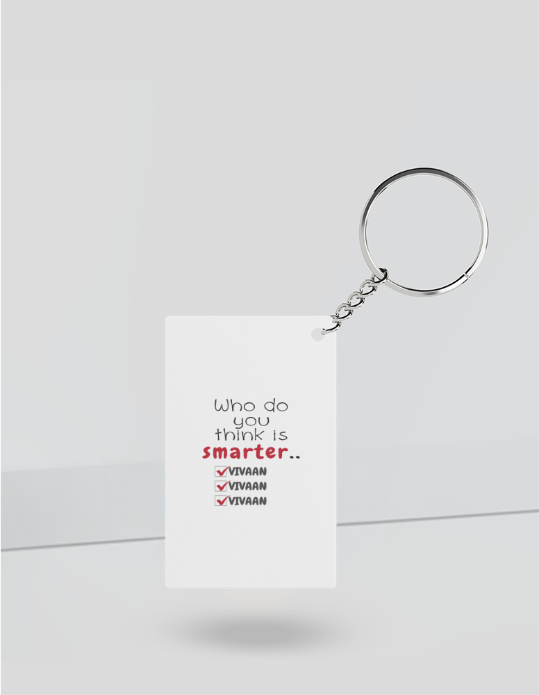Personalized Minimalist Keychain Accessories with Custom Name