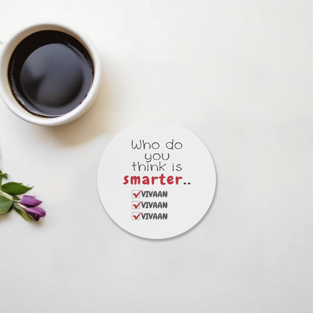 Personalized Minimalist Acrylic Coaster Accessories with Custom Name