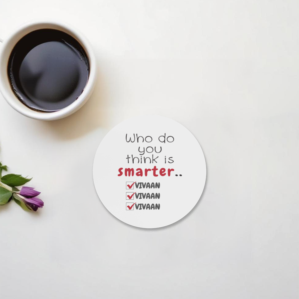 Personalized Minimalist Acrylic Coaster Accessories with Custom Name