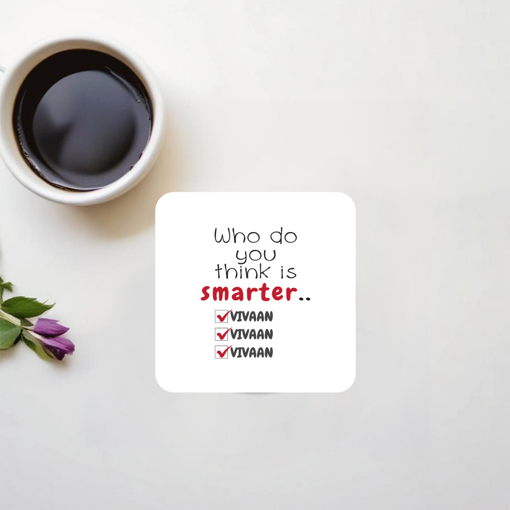 Personalized Minimalist Acrylic Coaster Accessories with Custom Name