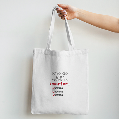 Personalized Minimalist Tote Bag Non Zipper Printing,embroidery with Custom Name