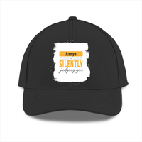 Personalized Typographic Sports Cap Dtg with Custom Name