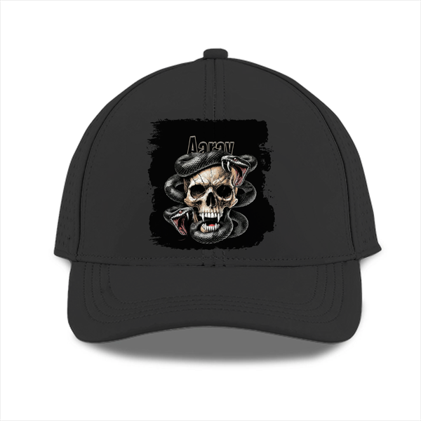 Personalized Dark Art Sports Cap Dtg with Custom Name