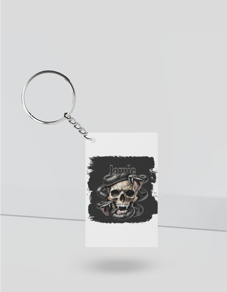 Personalized Graphic Keychain Accessories with Custom Name
