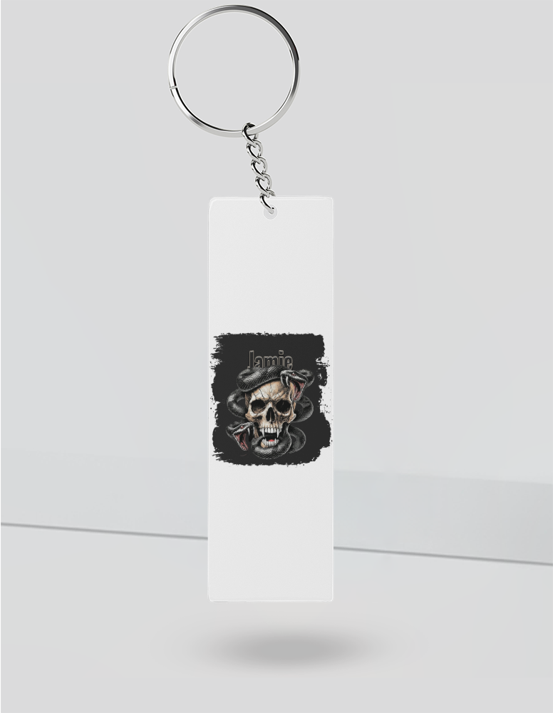 Personalized Graphic Keychain Accessories with Custom Name