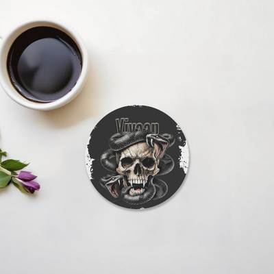 Personalized Graphic Acrylic Coaster Accessories with Custom Name