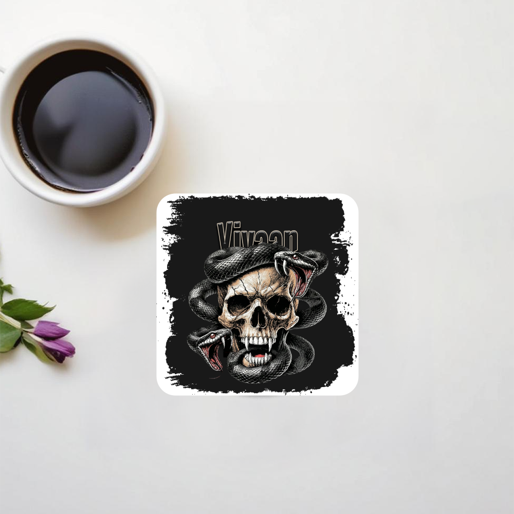 Personalized Graphic Acrylic Coaster Accessories with Custom Name