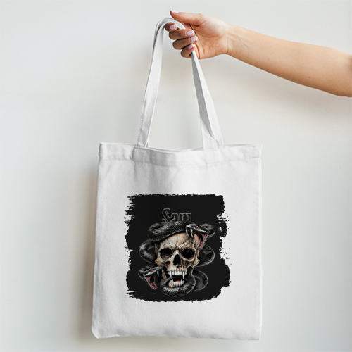 Personalized Graphic Tote Bag Non Zipper Printing,embroidery with Custom Name