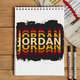 Personalized Modern Sketchbook Accessories with Custom Name