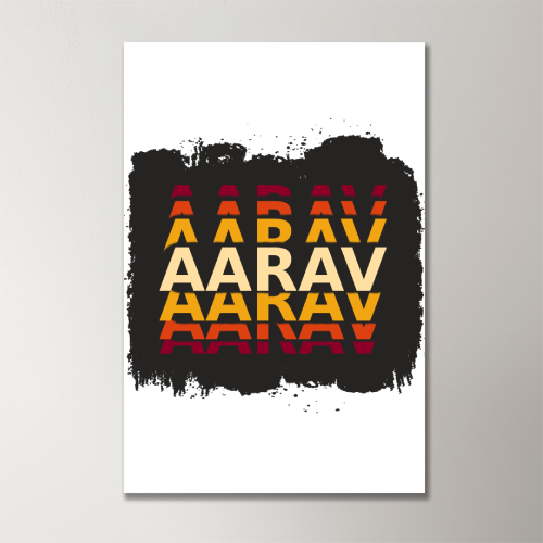 Personalized Modern Acrylic Poster Accessories with Custom Name