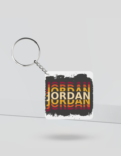 Personalized Modern Keychain Accessories with Custom Name