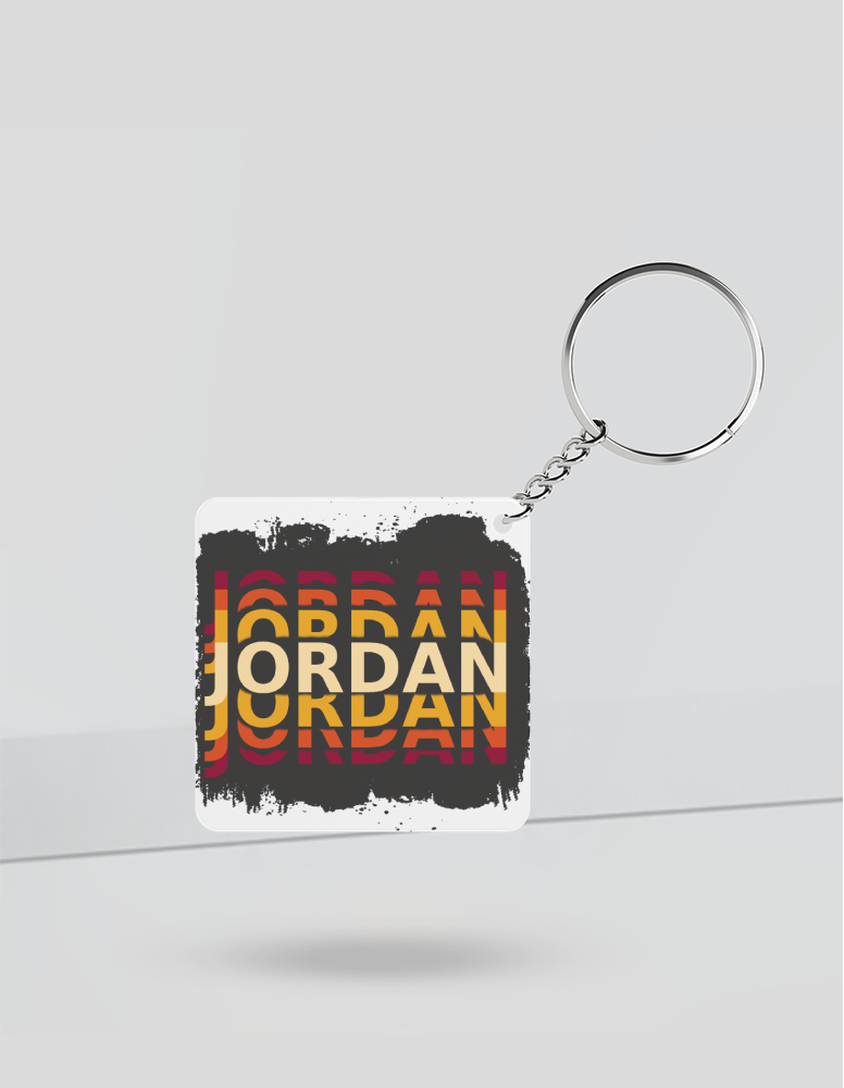 Personalized Modern Keychain Accessories with Custom Name