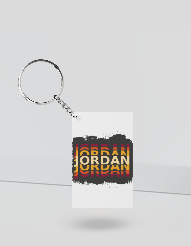 Personalized Modern Keychain Accessories with Custom Name