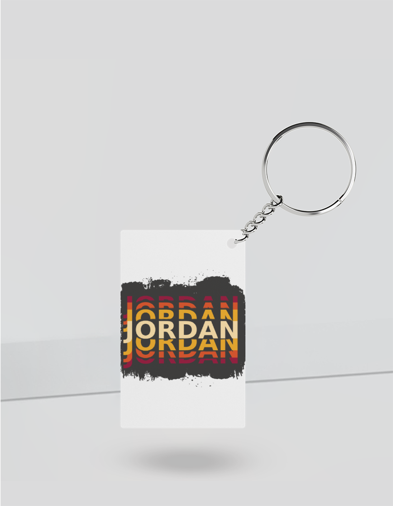Personalized Modern Keychain Accessories with Custom Name