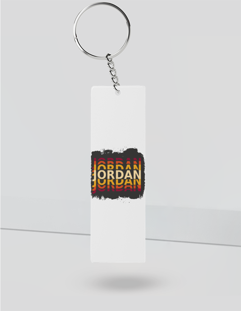 Personalized Modern Keychain Accessories with Custom Name