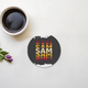 Personalized Modern Acrylic Coaster Accessories with Custom Name