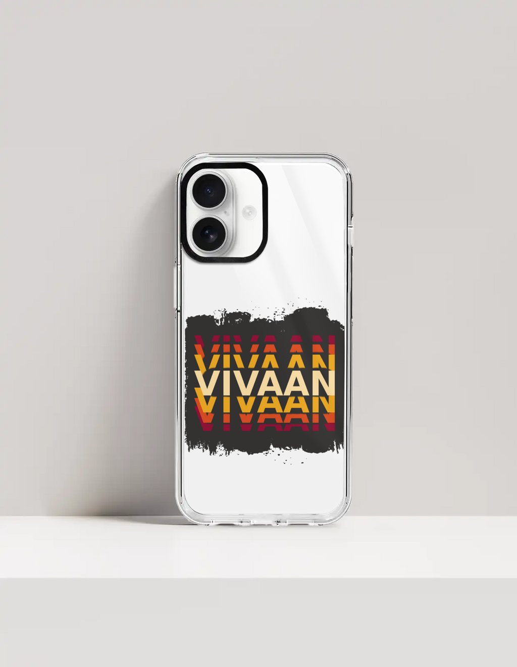 Personalized Modern Phone Case with Custom Name - iPhone Glass Case Accessories Phone Case
