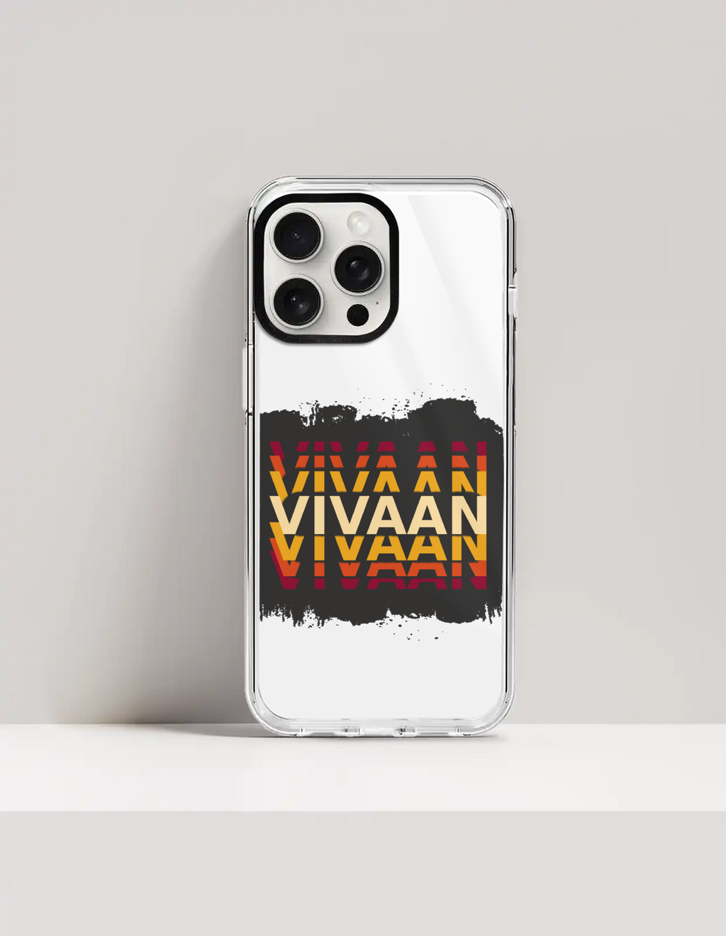 Personalized Modern Phone Case with Custom Name - iPhone Glass Case Accessories Phone Case