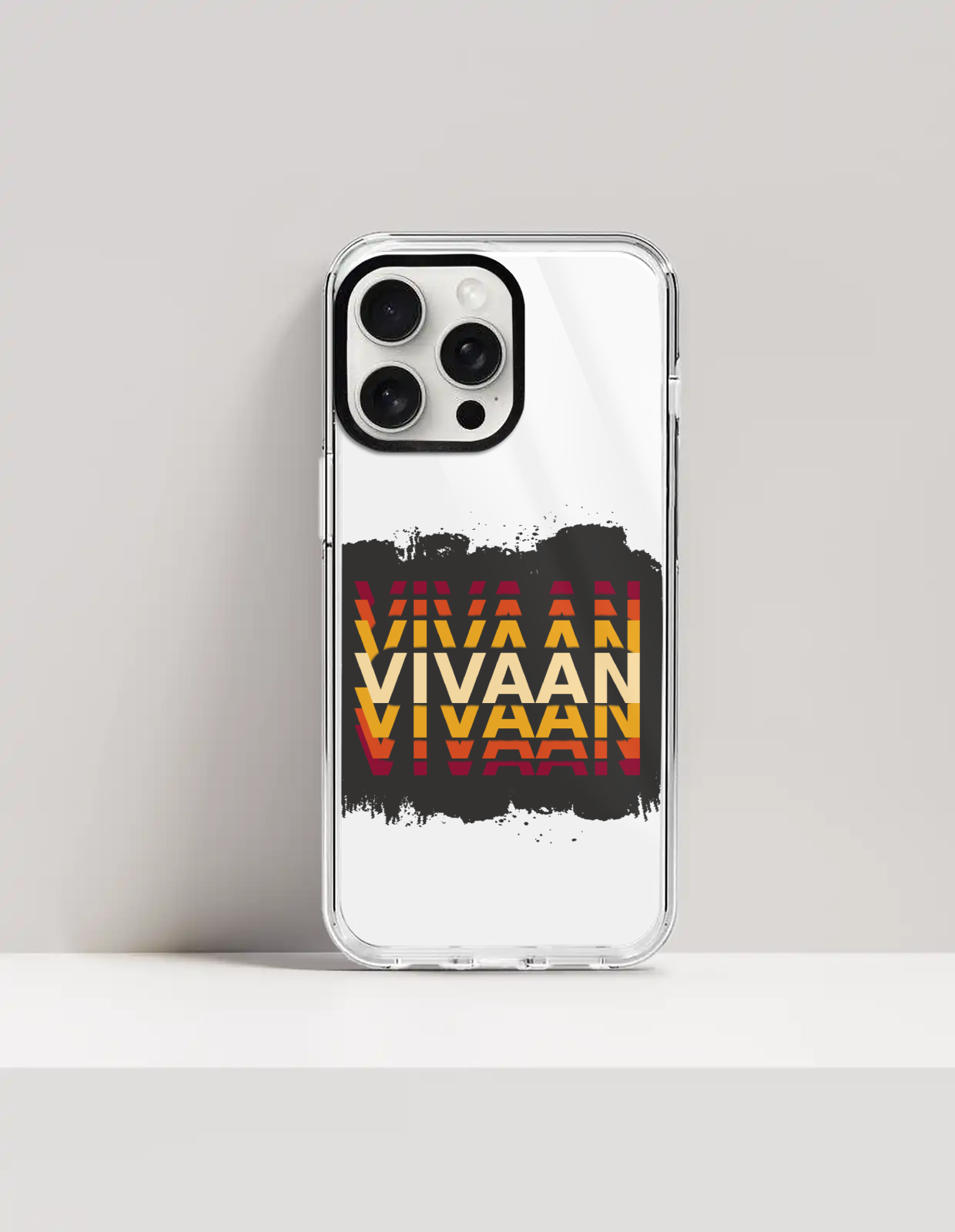 Personalized Modern Phone Case with Custom Name - iPhone Glass Case Accessories Phone Case