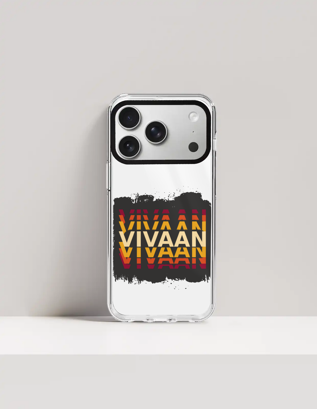 Personalized Modern Phone Case with Custom Name - iPhone Glass Case Accessories Phone Case