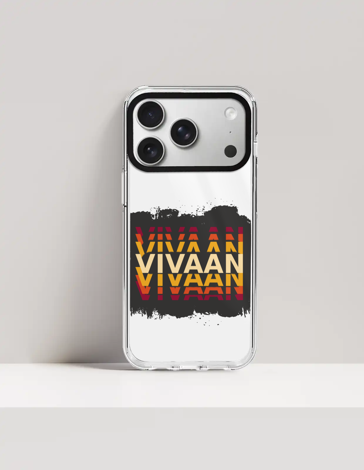 Personalized Modern Phone Case with Custom Name - iPhone Glass Case Accessories Phone Case