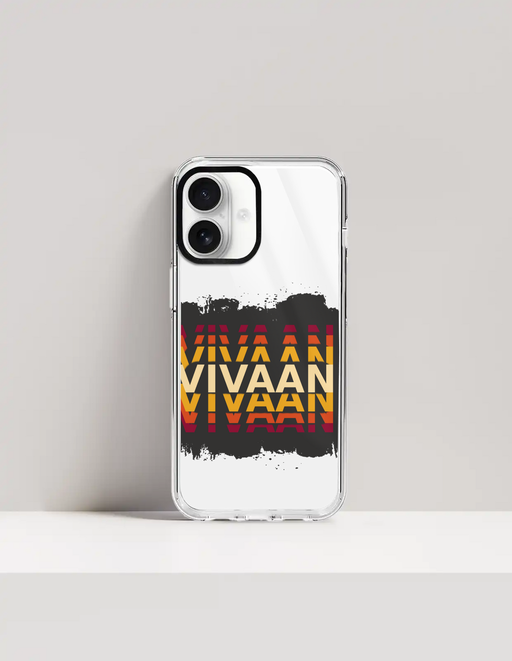 Personalized Modern Phone Case with Custom Name - iPhone Glass Case Accessories Phone Case