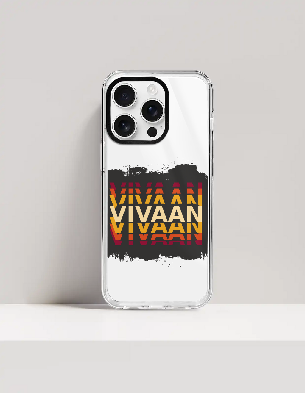Personalized Modern Phone Case with Custom Name - iPhone Glass Case Accessories Phone Case