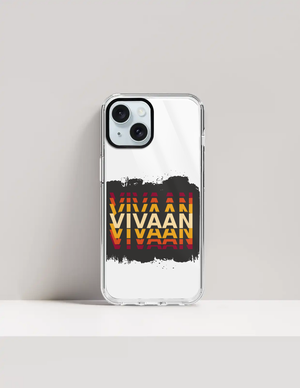 Personalized Modern Phone Case with Custom Name - iPhone Glass Case Accessories Phone Case