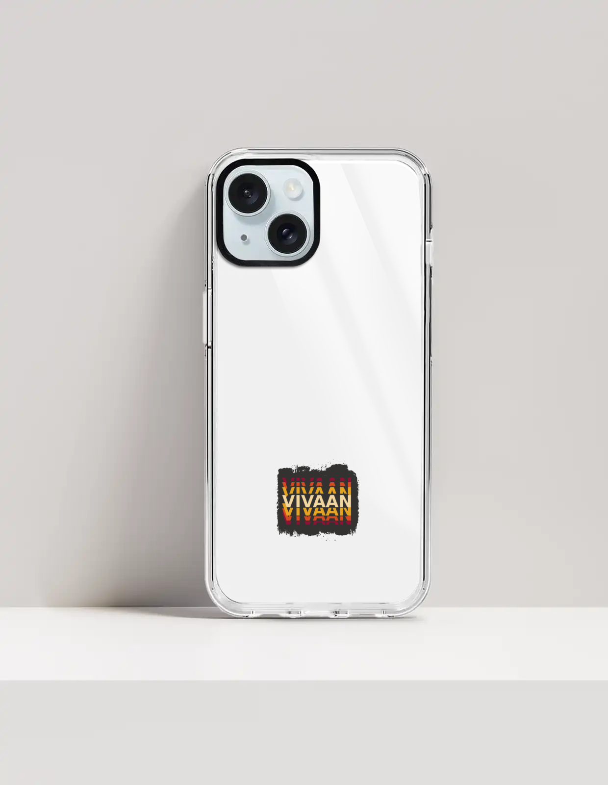 Personalized Modern Phone Case with Custom Name - iPhone Glass Case Accessories Phone Case